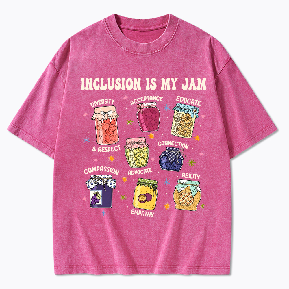 Inclusion Is My Jam, Special Education Washed T-Shirt