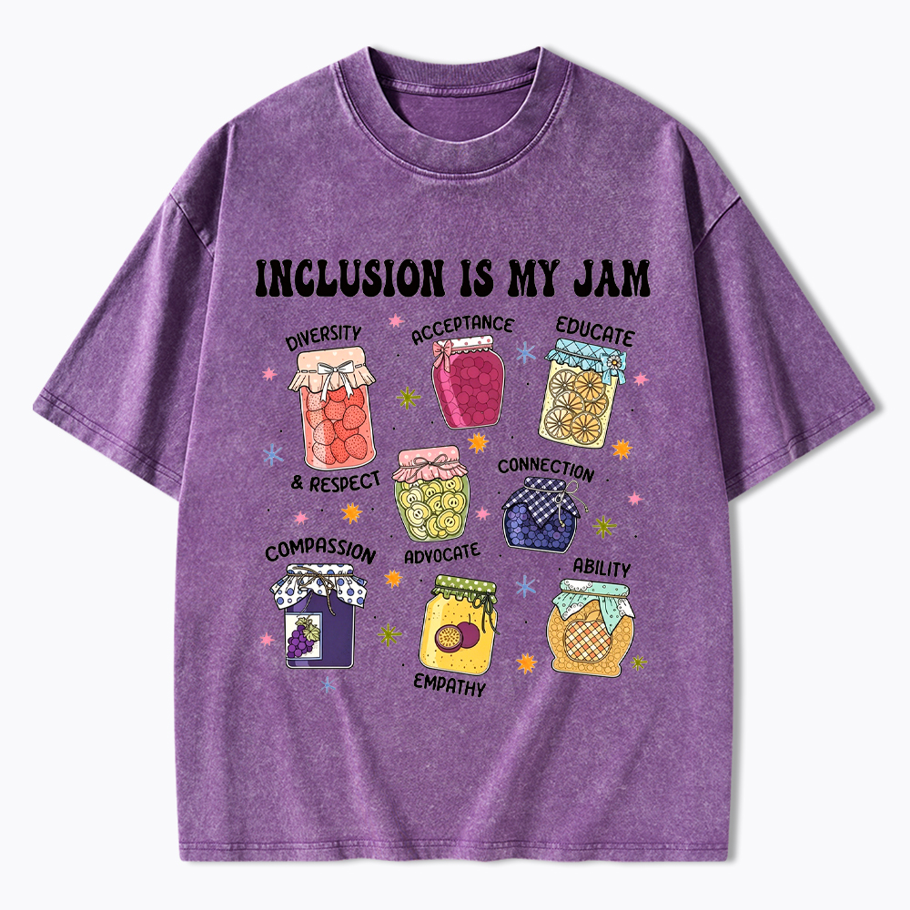 Inclusion Is My Jam, Special Education Washed T-Shirt