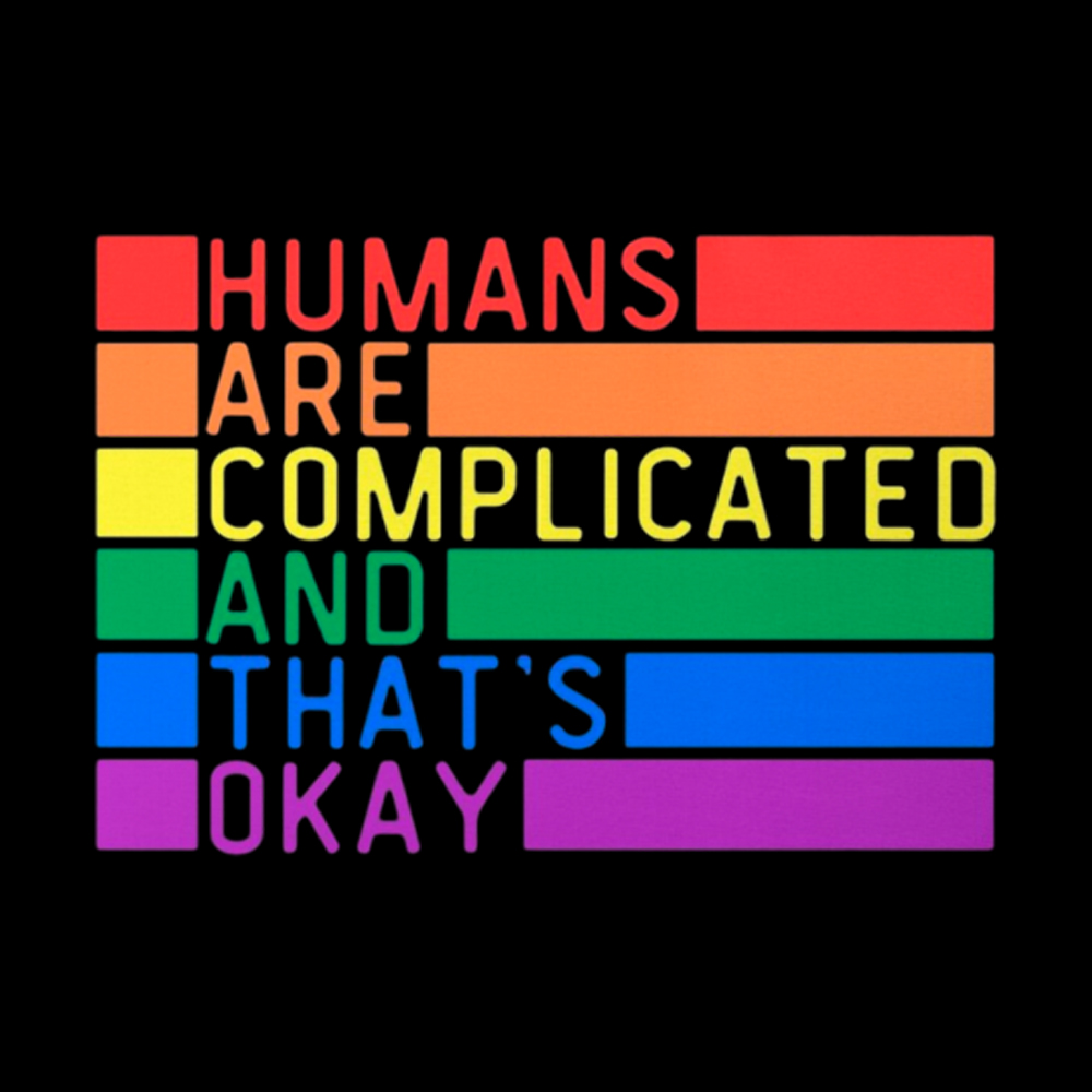 Humans Are Complicated And That's Okay Washed T-Shirt