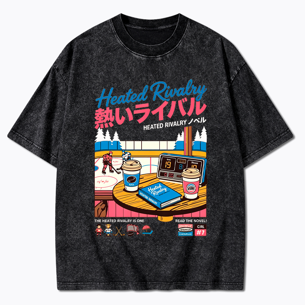 90s Retro Ice Hockey Washed T-Shirt