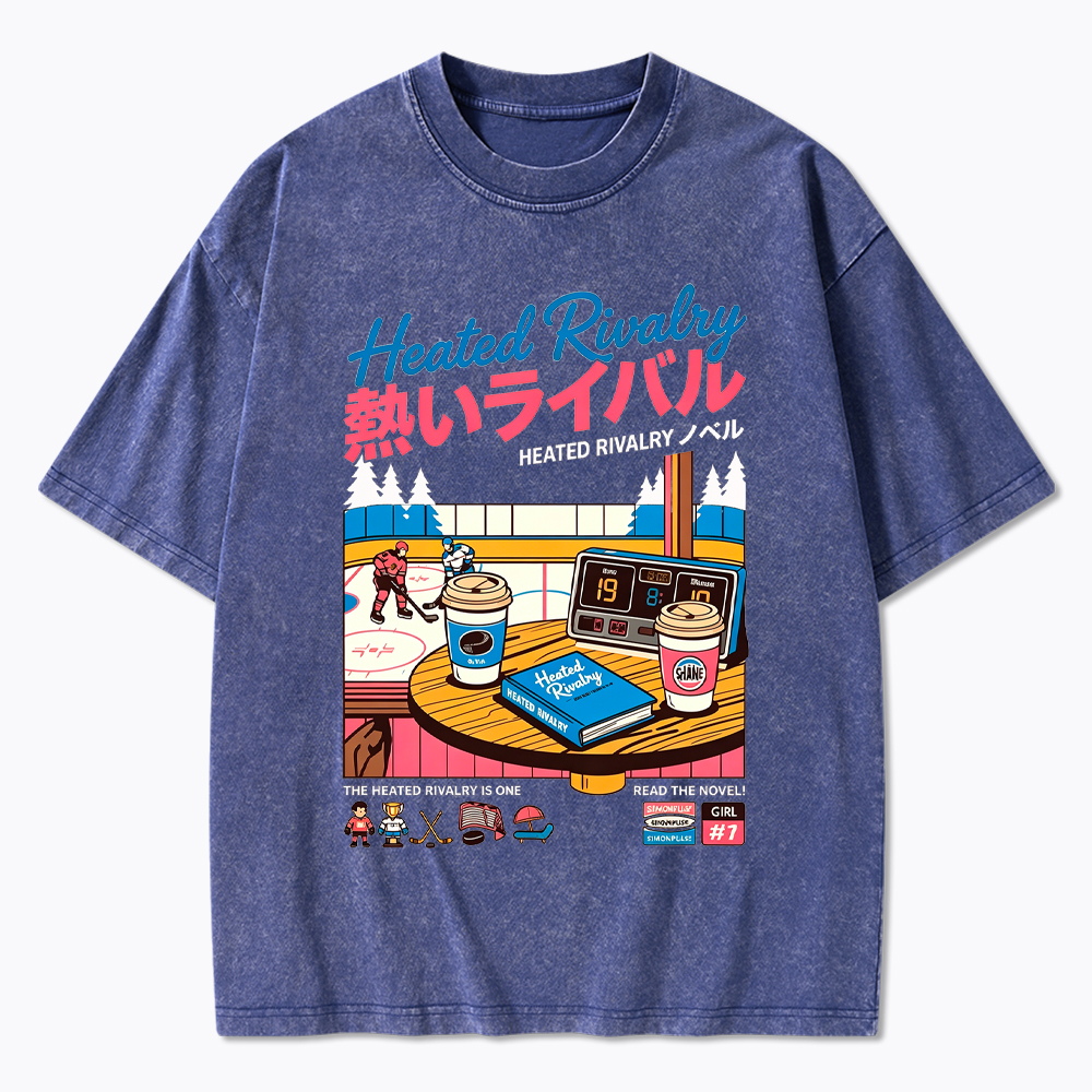 90s Retro Ice Hockey Washed T-Shirt