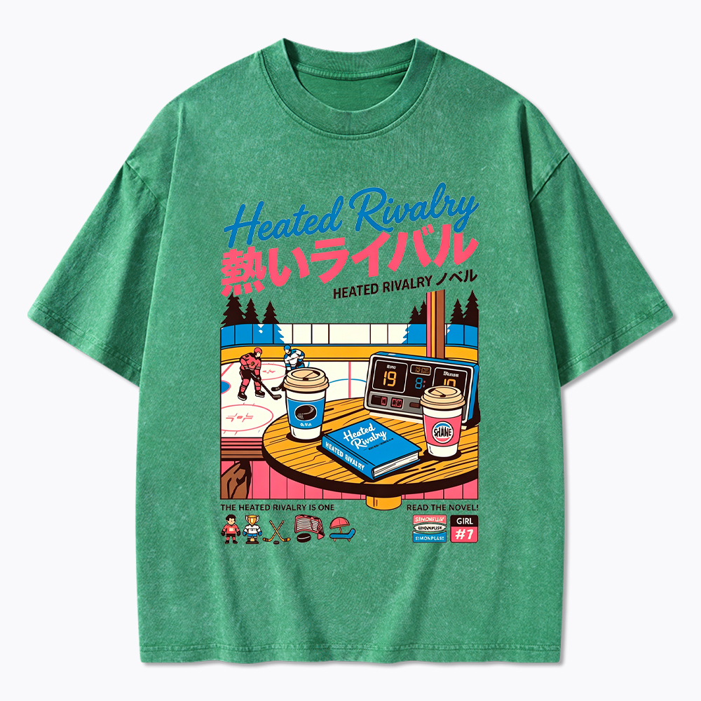 90s Retro Ice Hockey Washed T-Shirt