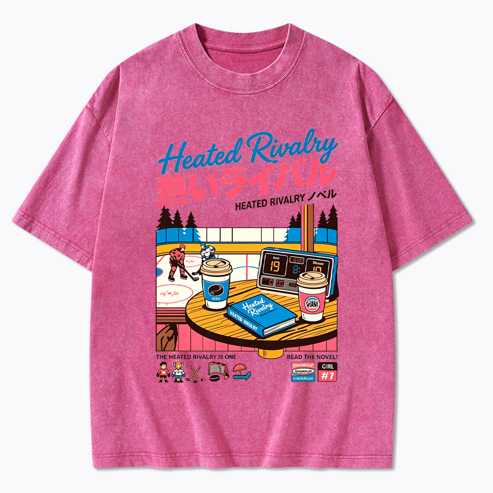 90s Retro Ice Hockey Washed T-Shirt