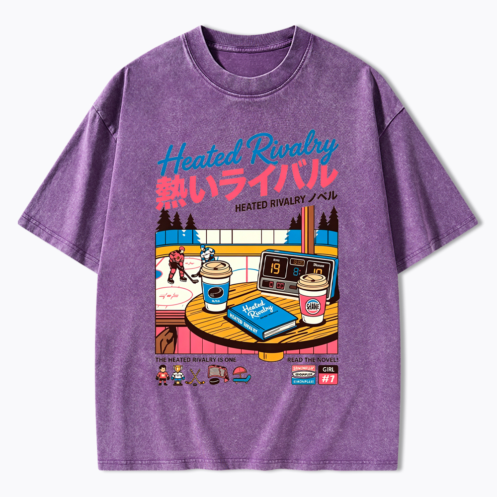 90s Retro Ice Hockey Washed T-Shirt