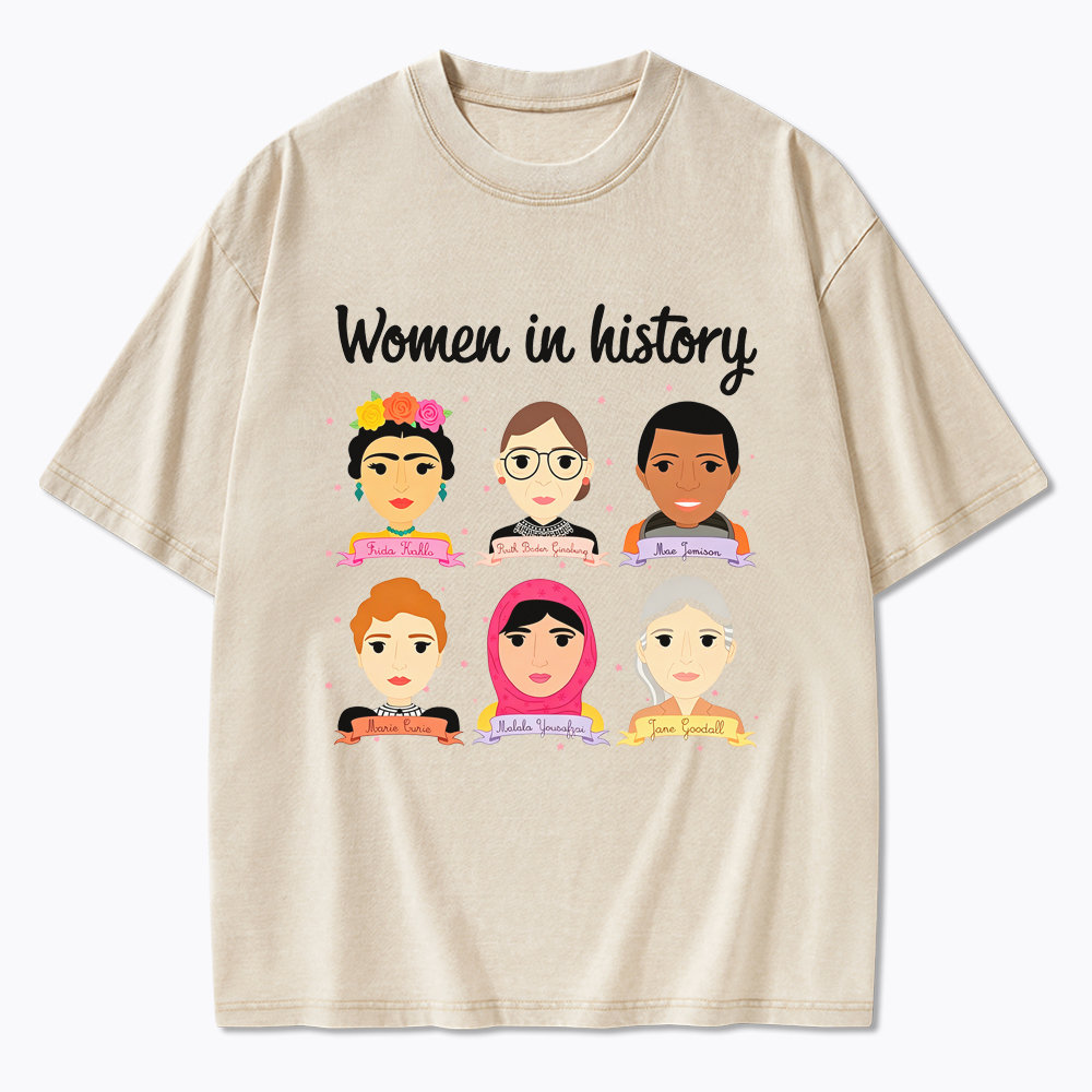 Women In History Washed T-Shirt