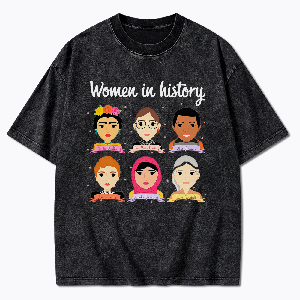 Women In History Washed T-Shirt