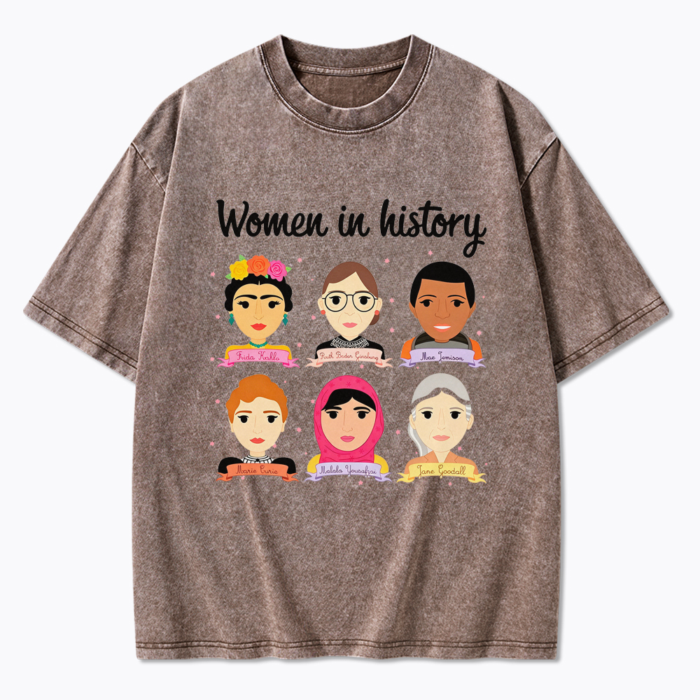 Women In History Washed T-Shirt