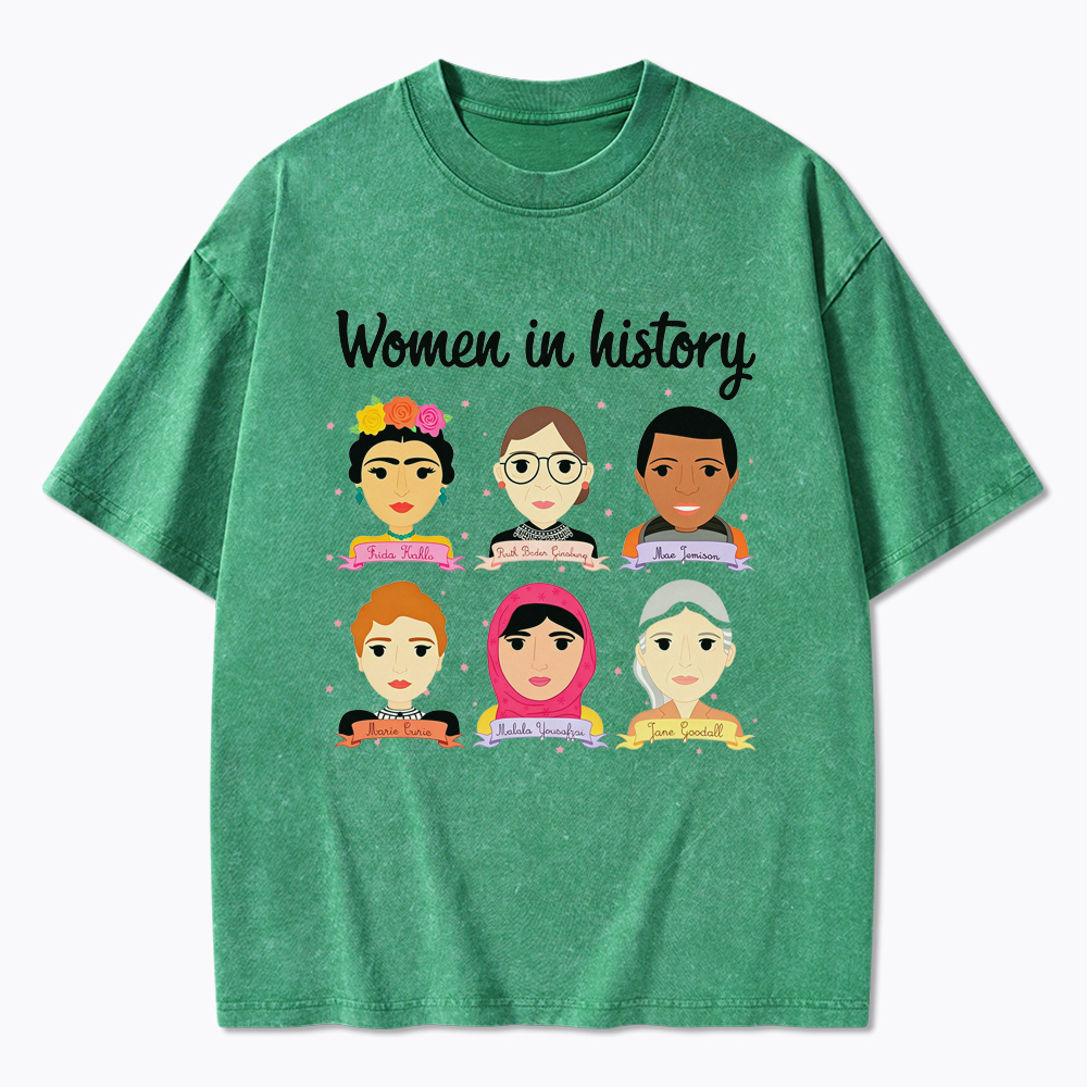 Women In History Washed T-Shirt