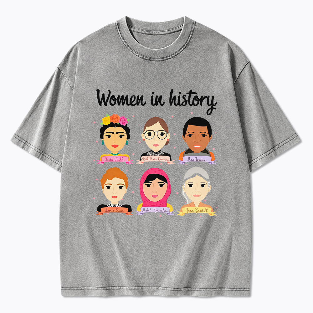Women In History Washed T-Shirt