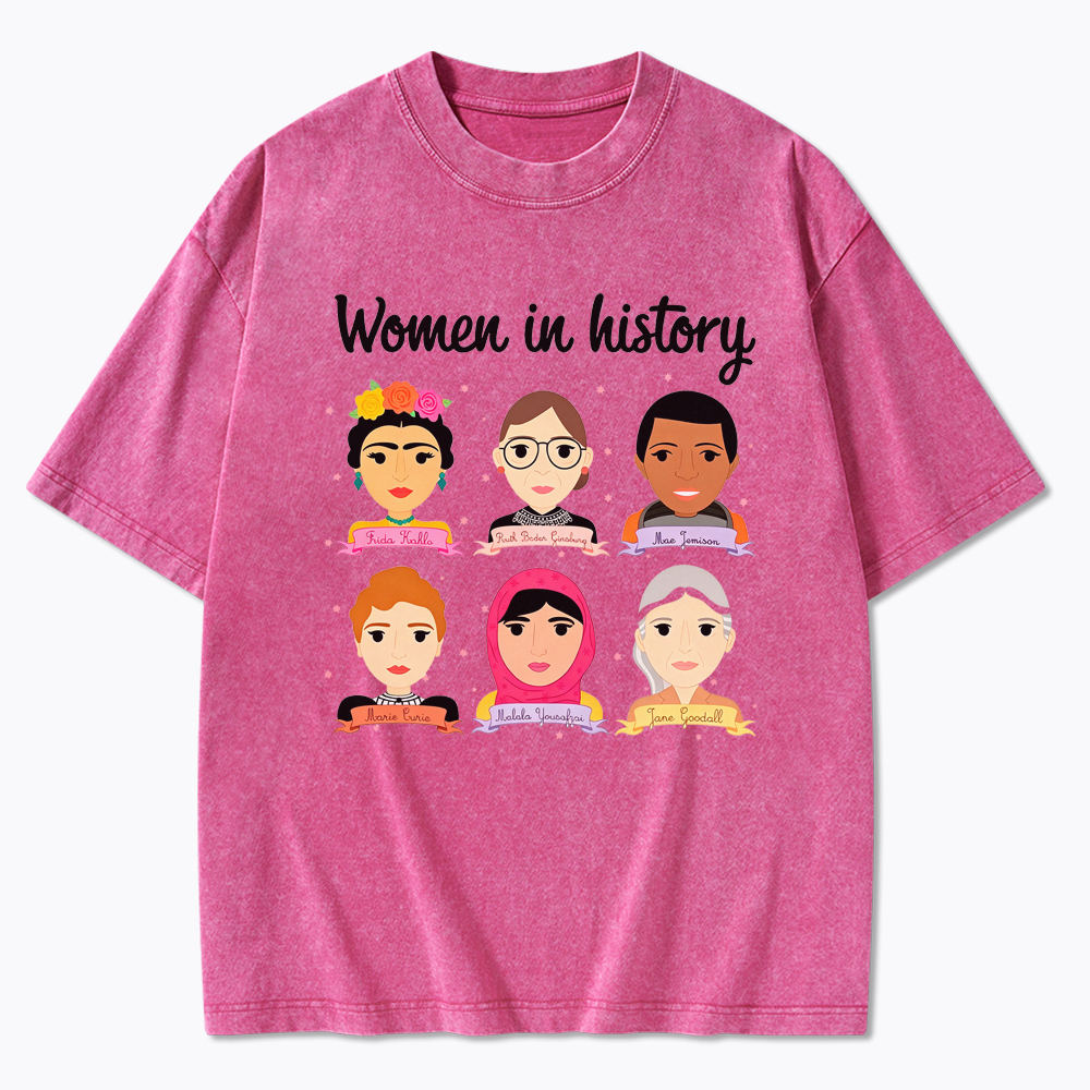 Women In History Washed T-Shirt