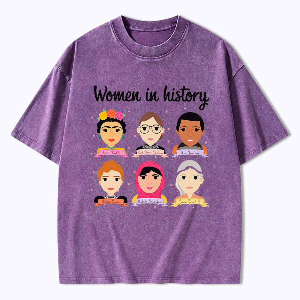 Women In History Washed T-Shirt