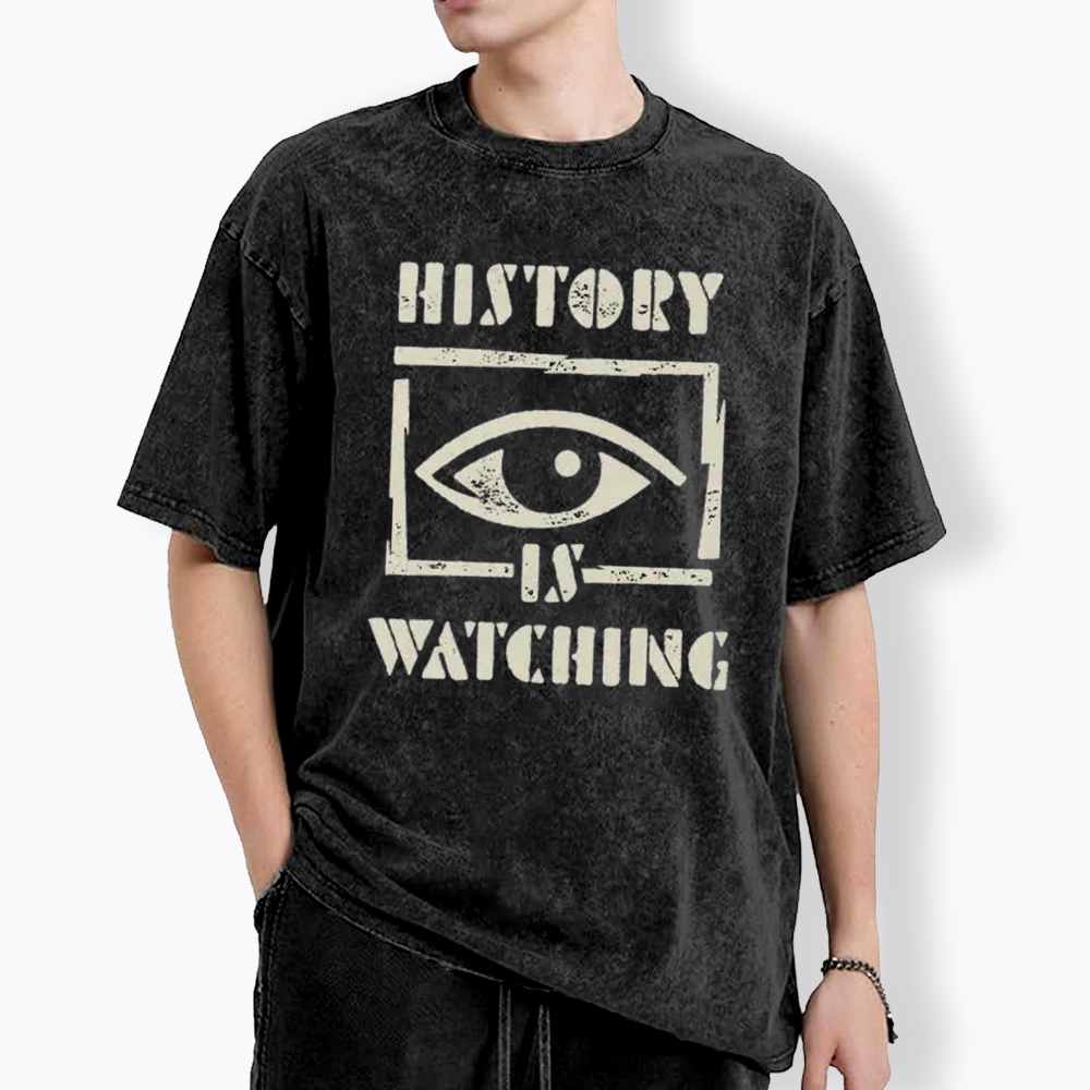 History Is Watching Protest Washed T-Shirt