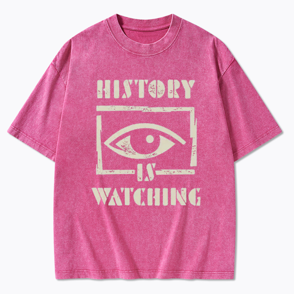 History Is Watching Protest Washed T-Shirt