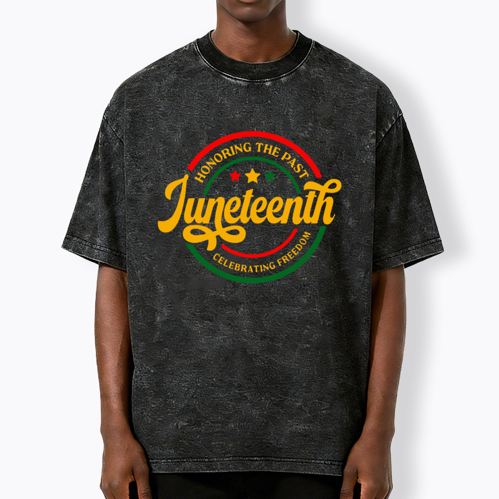 Honoring The Past Celebrating Freedom Washed T-Shirt