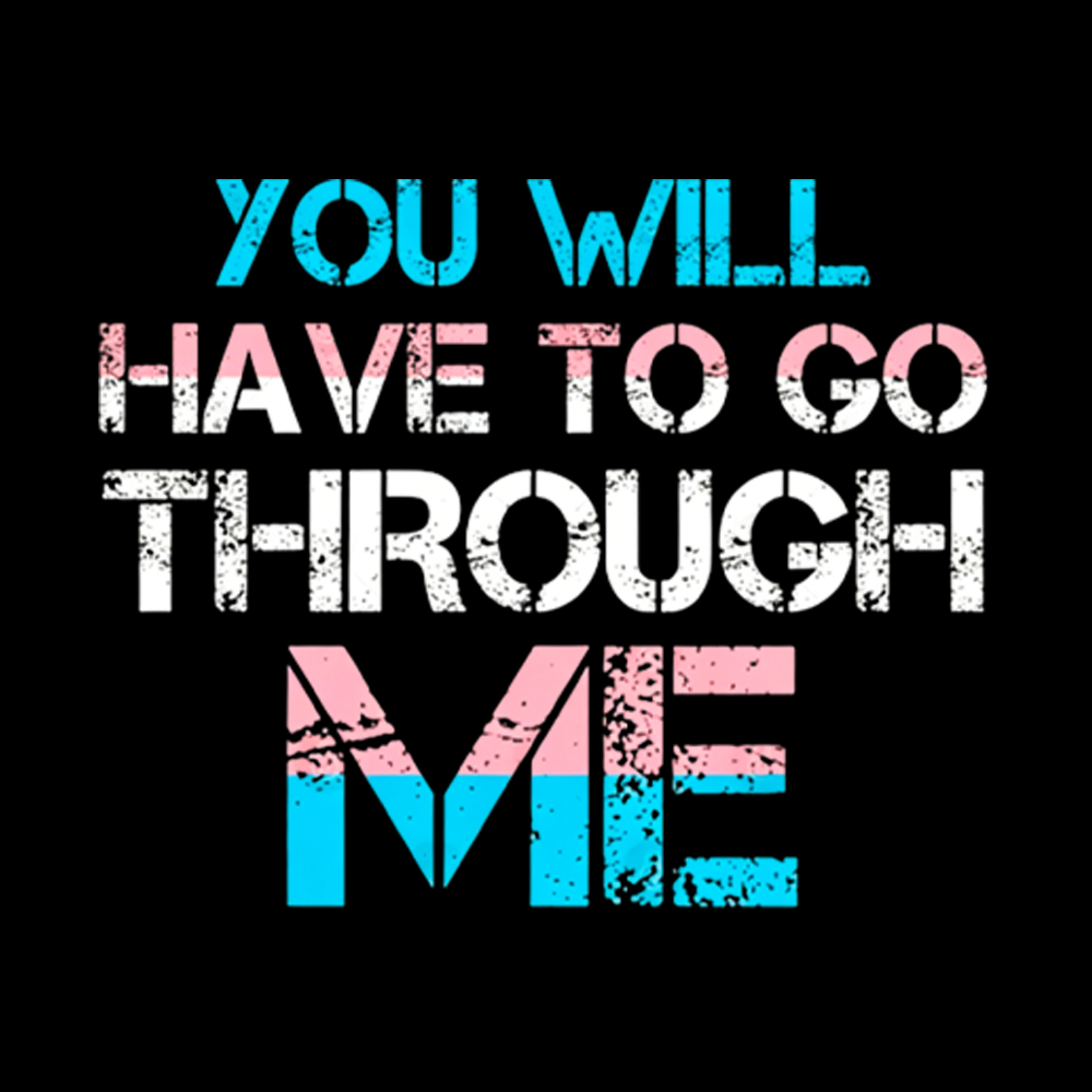 You Will Have To Go Through Me Washed T-Shirt