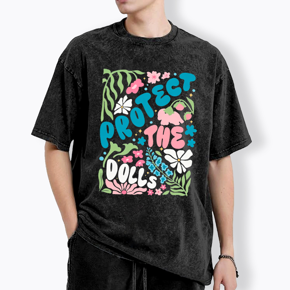 Protect The Dolls Trans Rights Washed T-Shirt