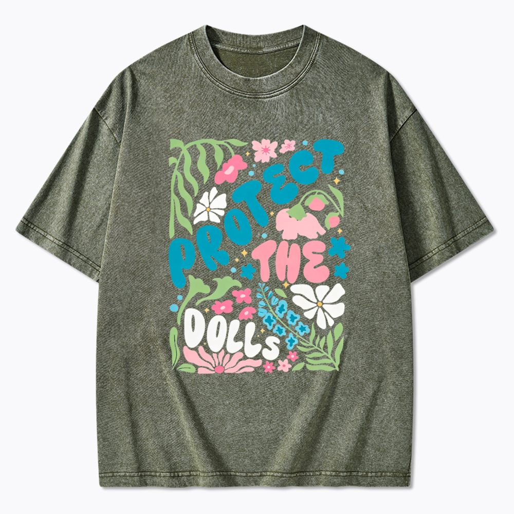 Protect The Dolls Trans Rights Washed T-Shirt
