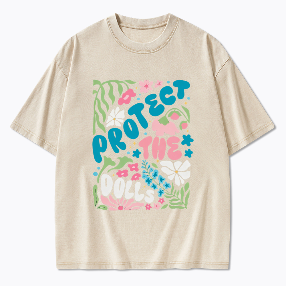 Protect The Dolls Trans Rights Washed T-Shirt
