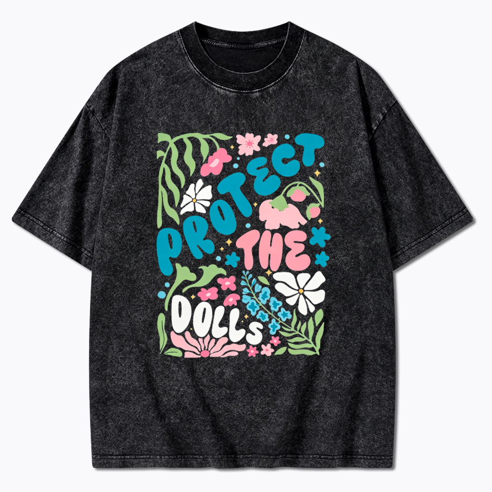Protect The Dolls Trans Rights Washed T-Shirt
