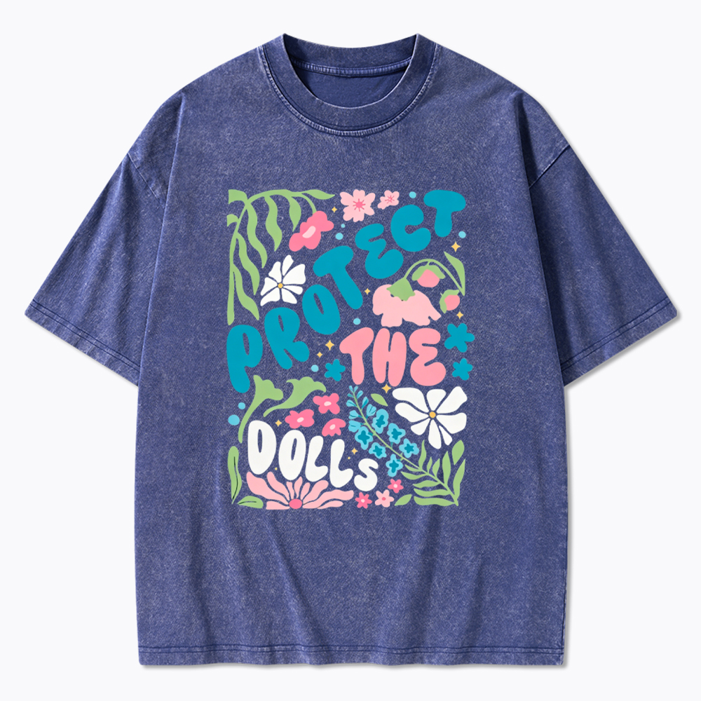 Protect The Dolls Trans Rights Washed T-Shirt