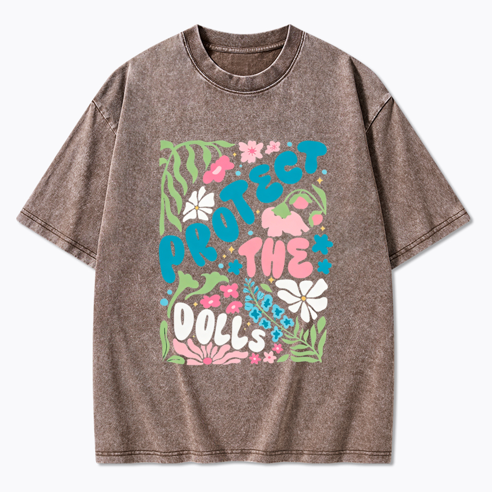 Protect The Dolls Trans Rights Washed T-Shirt