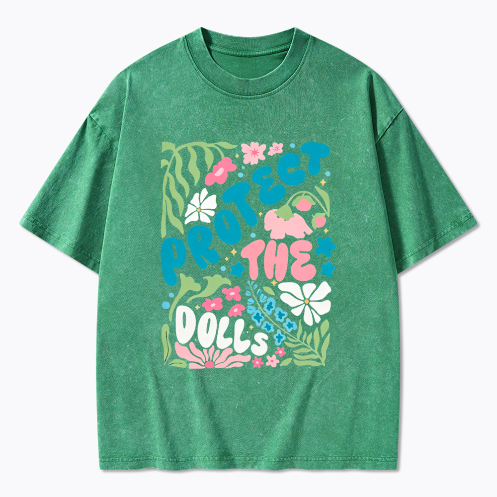 Protect The Dolls Trans Rights Washed T-Shirt