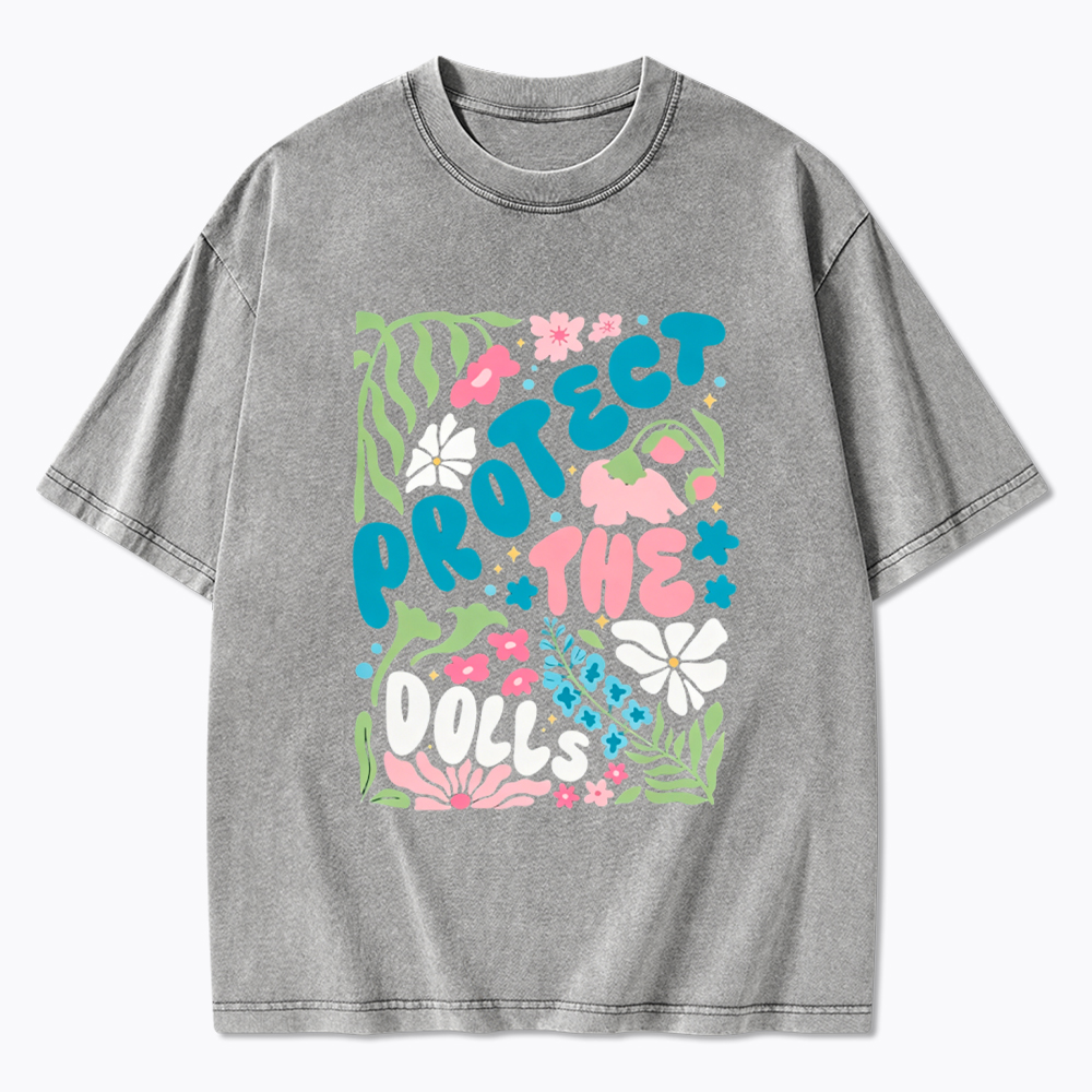 Protect The Dolls Trans Rights Washed T-Shirt