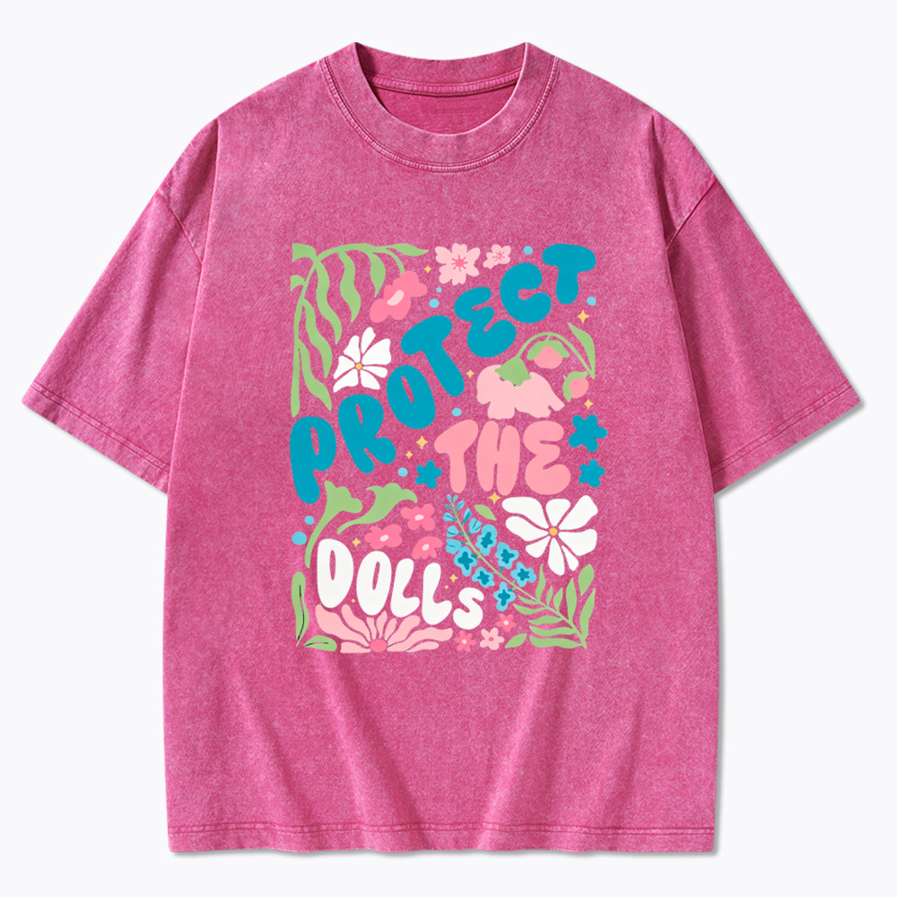 Protect The Dolls Trans Rights Washed T-Shirt