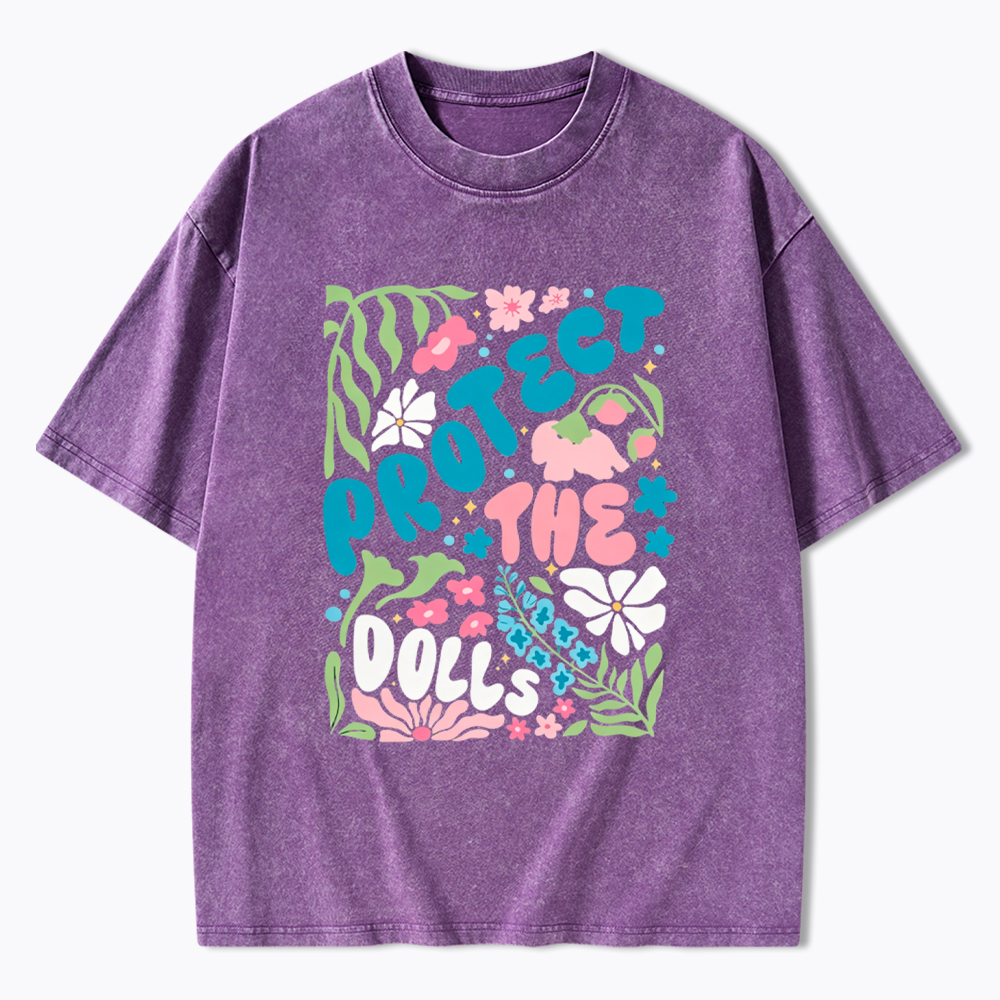 Protect The Dolls Trans Rights Washed T-Shirt