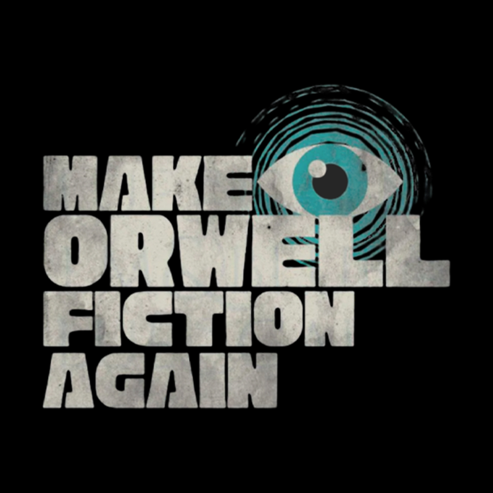 Make Orwell Fiction Again Retro Dystopian Washed T-Shirt