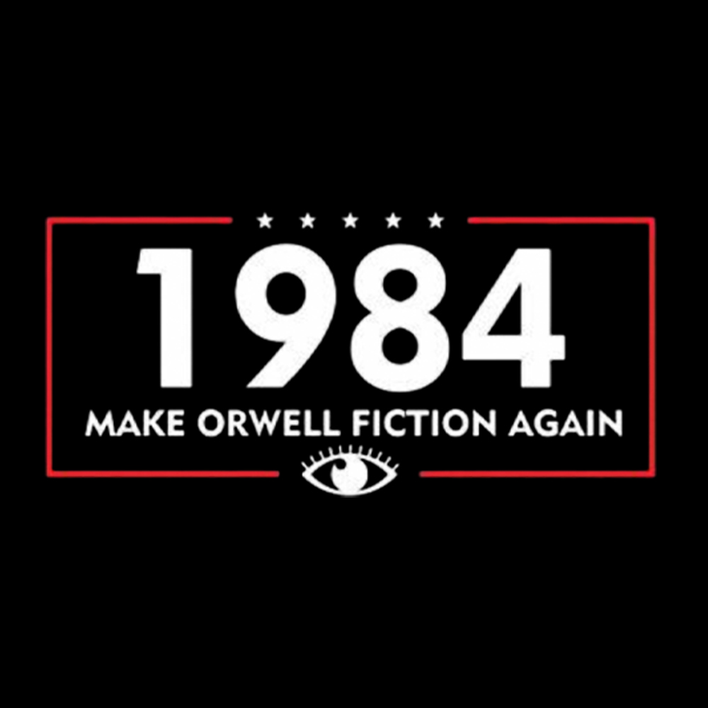Make Orwell Fiction Again 1984 Washed T-Shirt