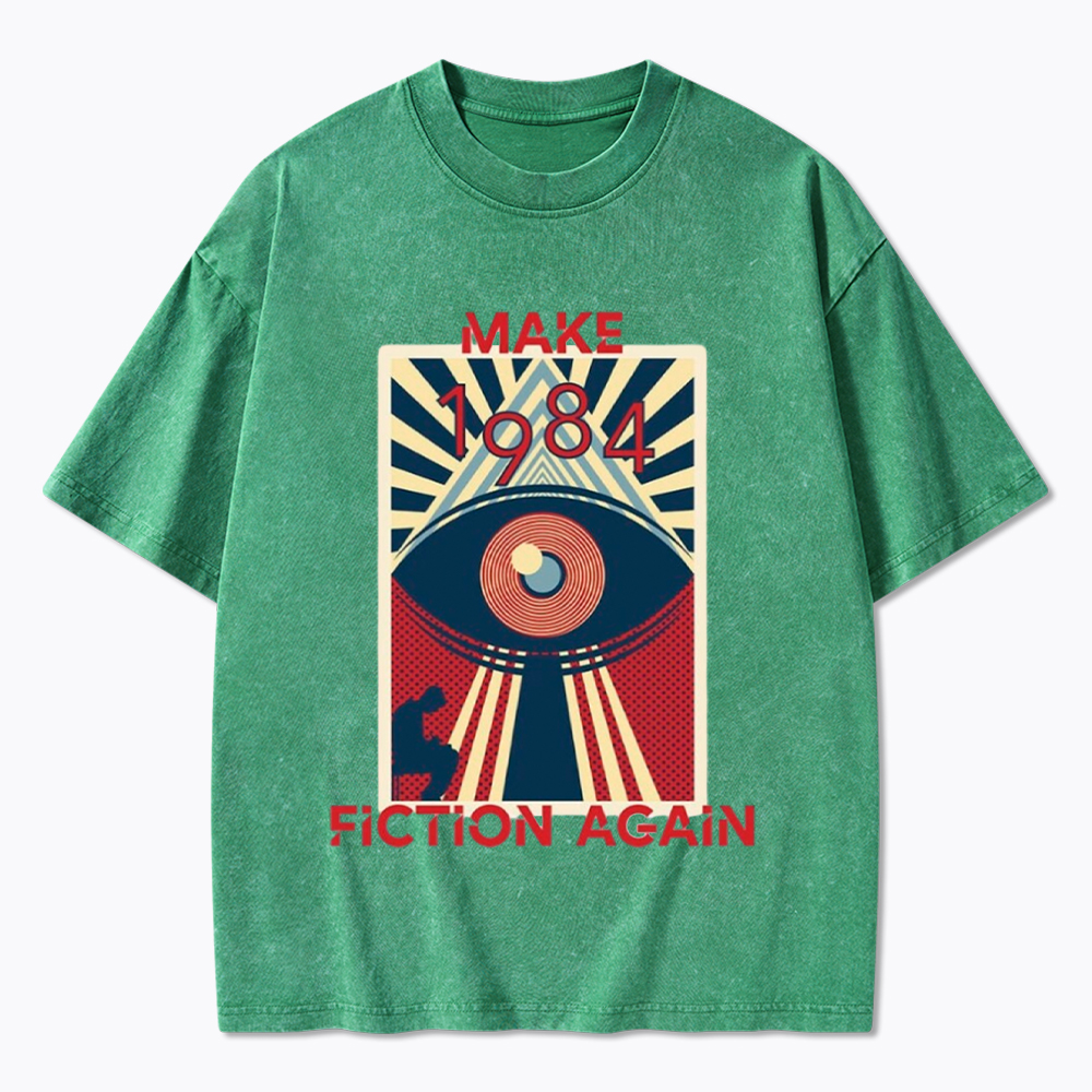 Make 1984 Fiction Again Washed T-Shirt