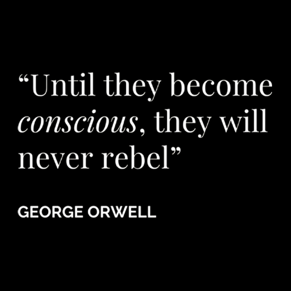 Until They Become Conscious They Will Never Rebel Washed T-Shirt