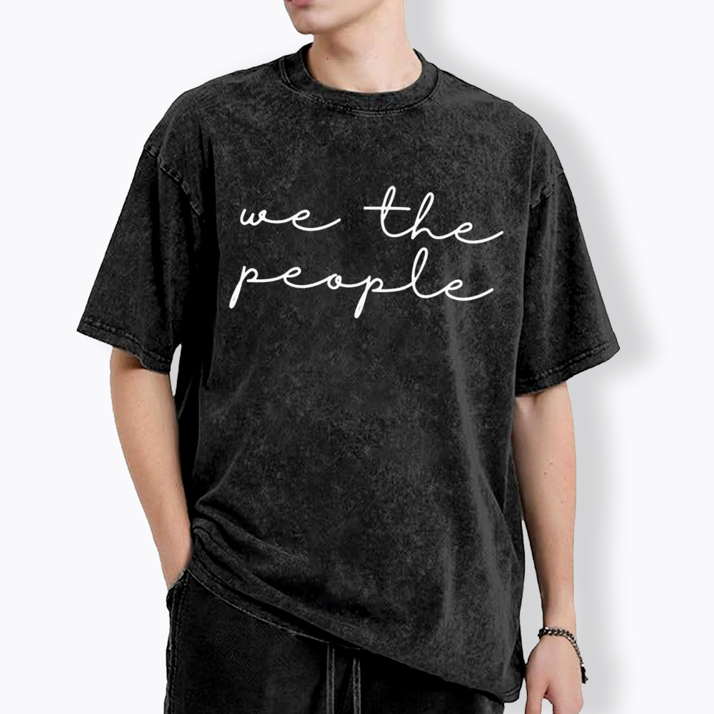 We The People Washed T-Shirt