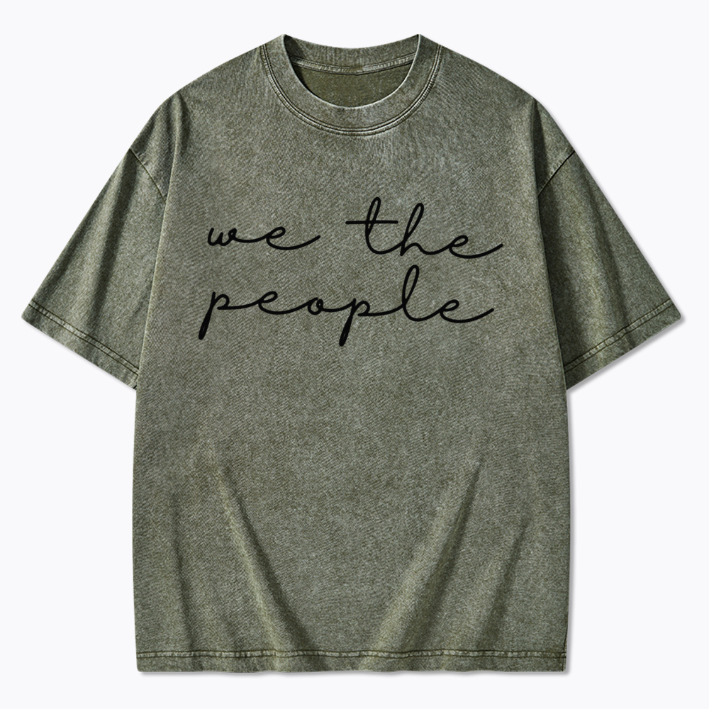 We The People Washed T-Shirt