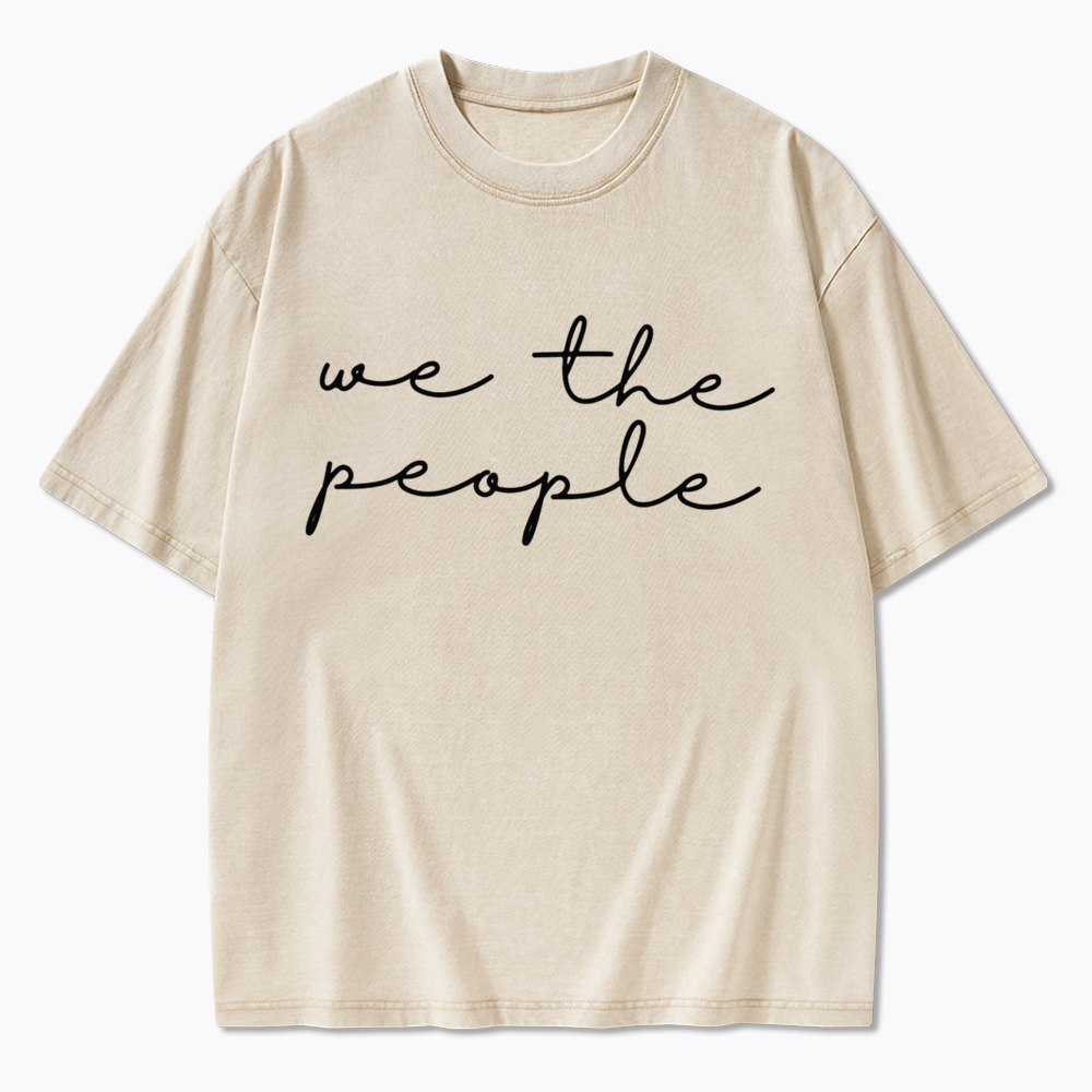 We The People Washed T-Shirt