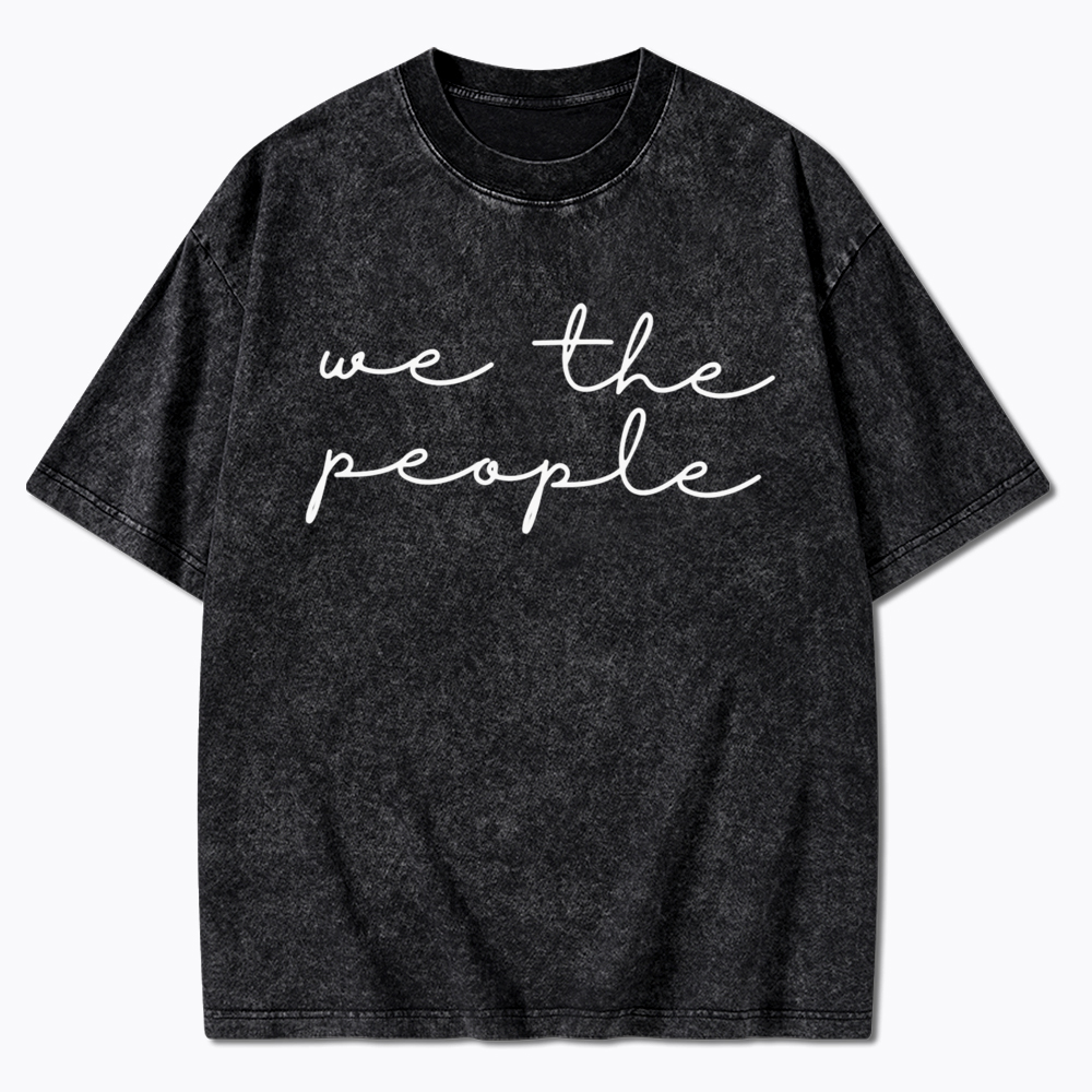 We The People Washed T-Shirt