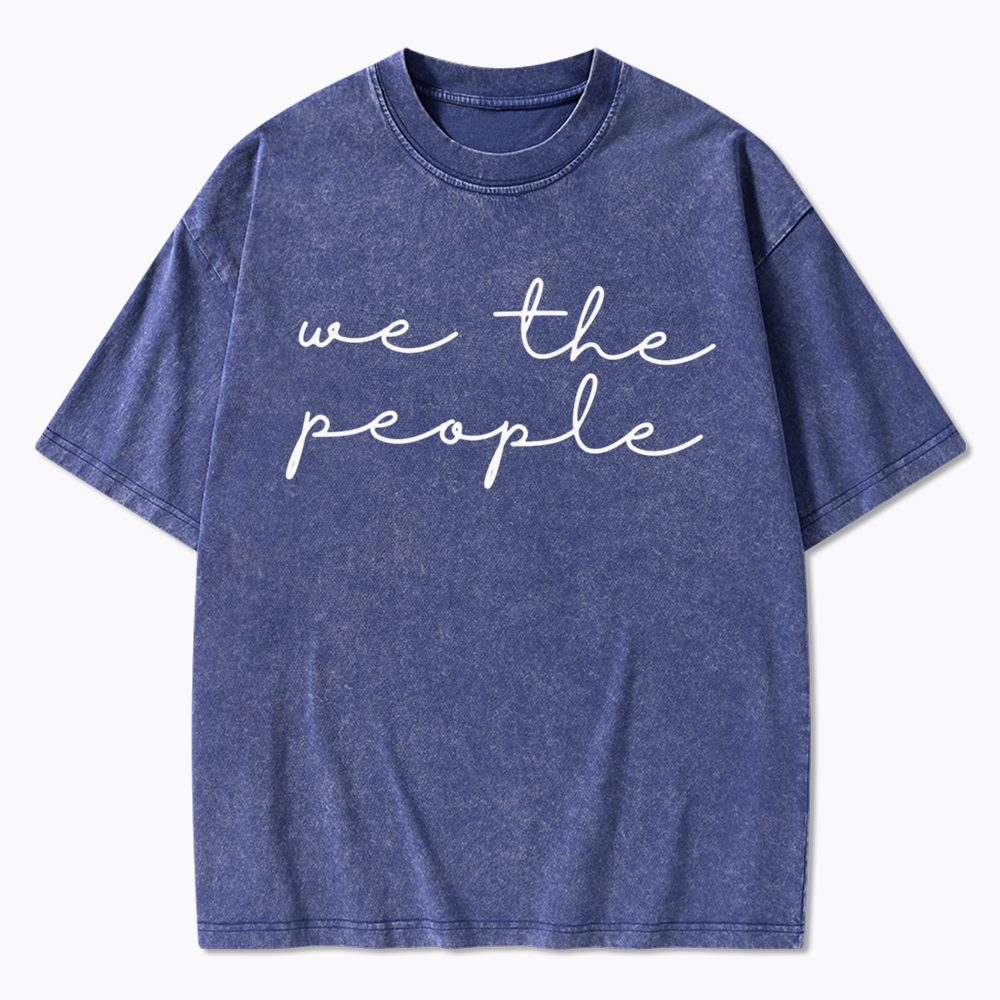 We The People Washed T-Shirt