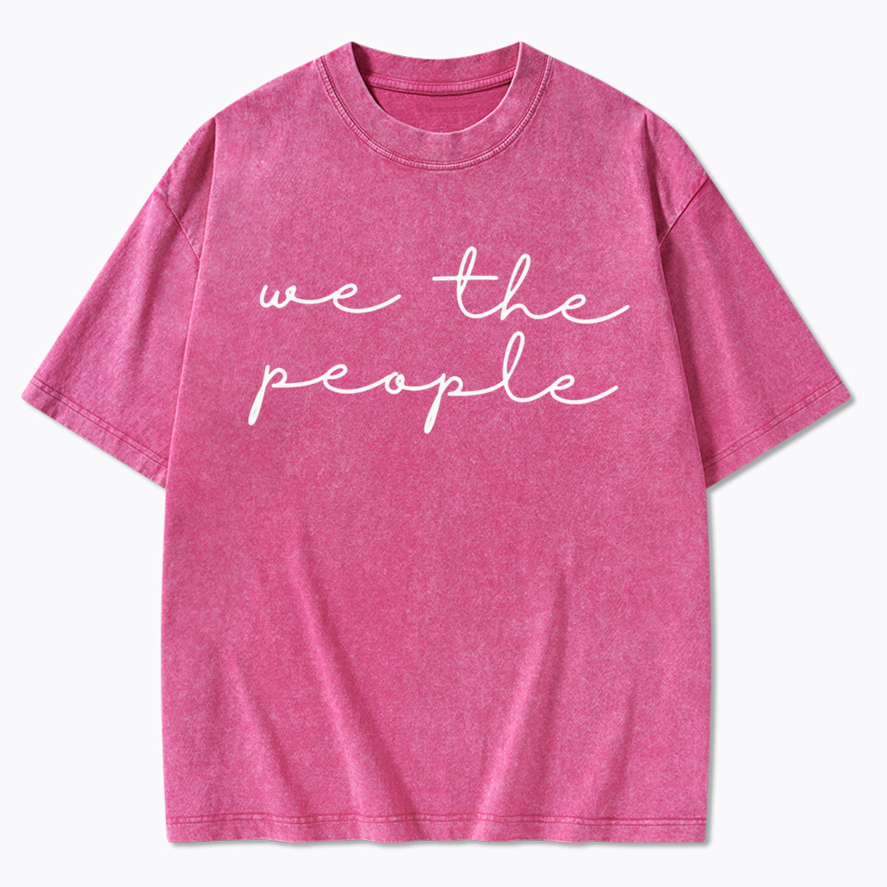 We The People Washed T-Shirt