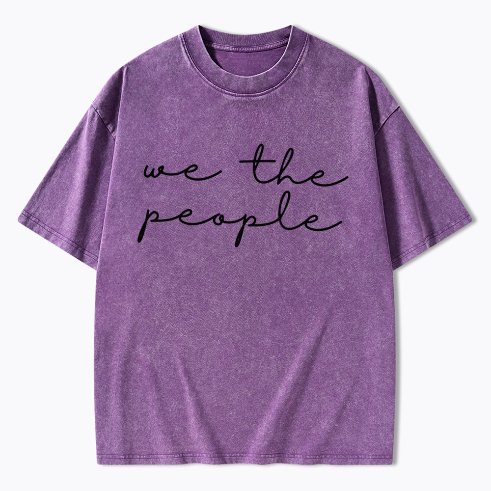 We The People Washed T-Shirt