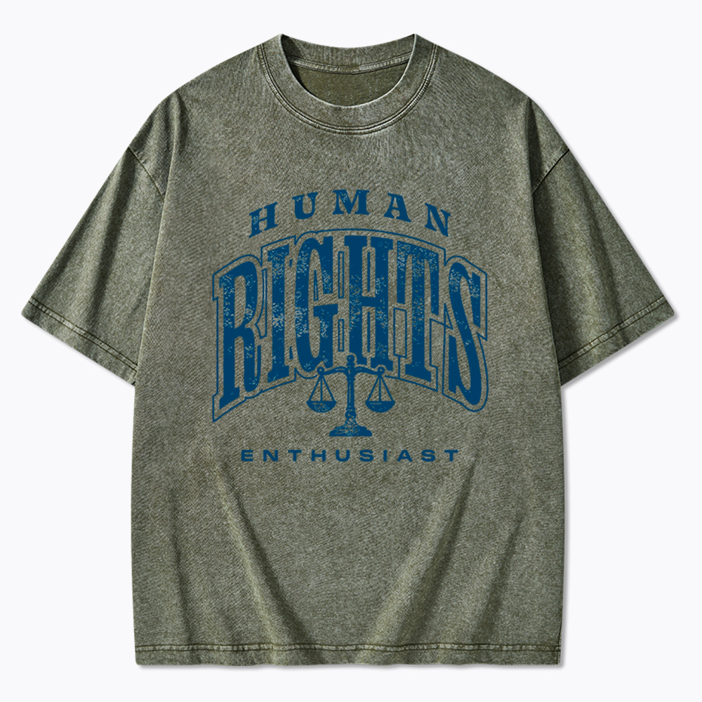 Social Justice Human Rights Washed T-Shirt