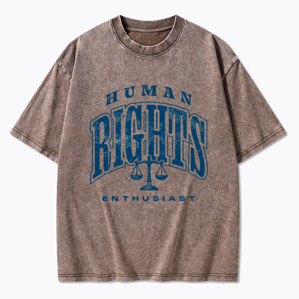 Social Justice Human Rights Washed T-Shirt