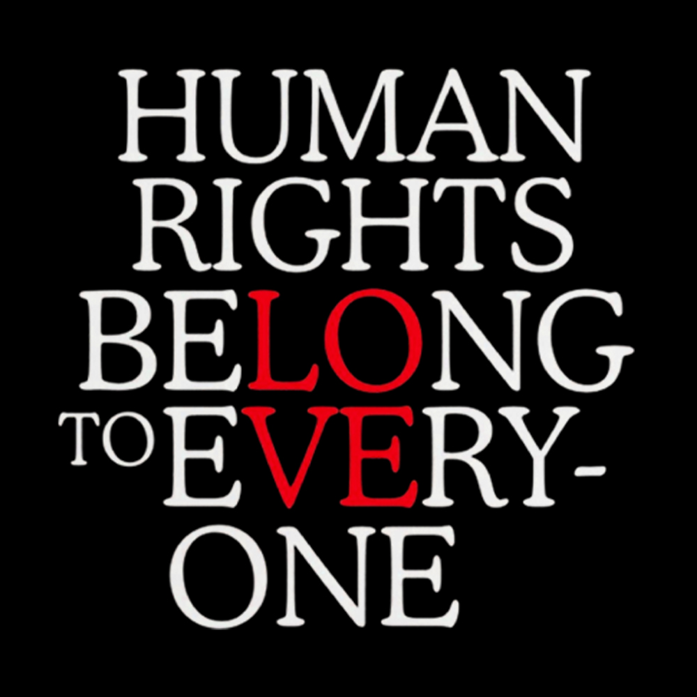 Human Rights Belong to Everyone Washed T-Shirt