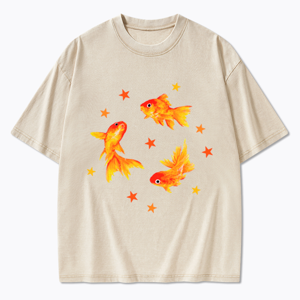 Goldfish Star LGBTQ Pride Washed T-Shirt