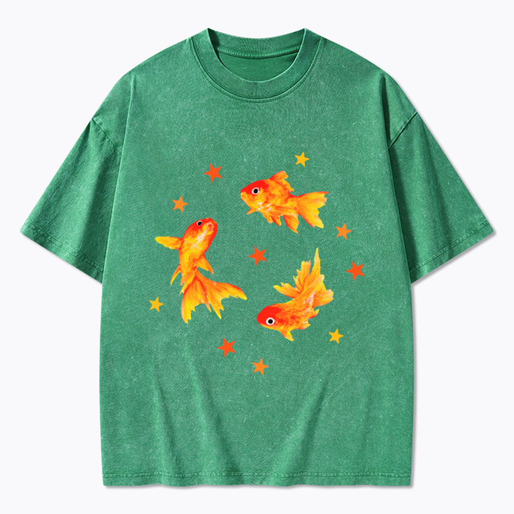 Goldfish Star LGBTQ Pride Washed T-Shirt