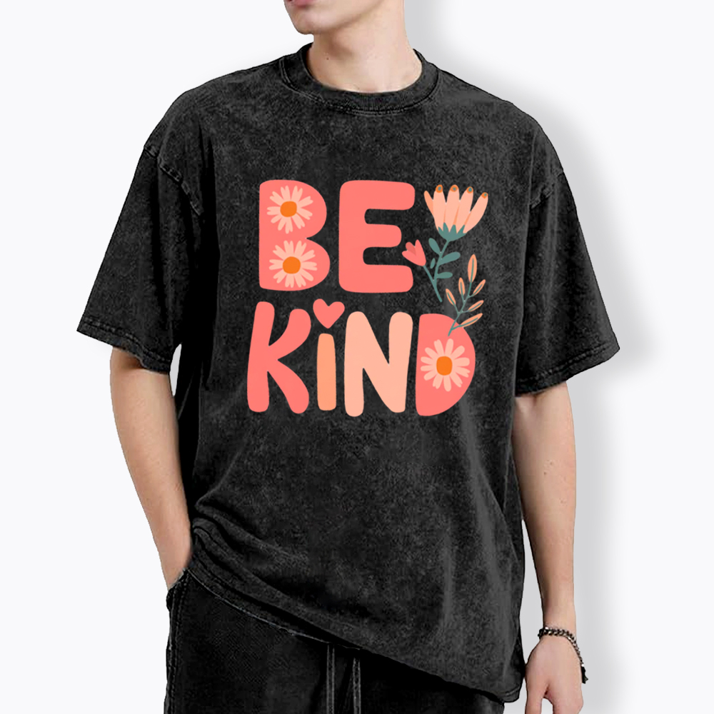 Pinky Be Kind Inspirational Washed T-Shirt