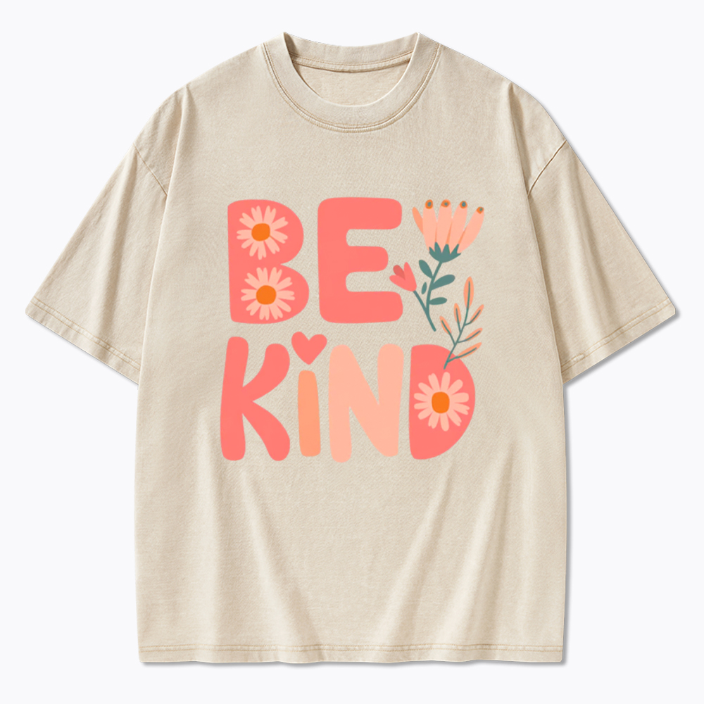 Pinky Be Kind Inspirational Washed T-Shirt