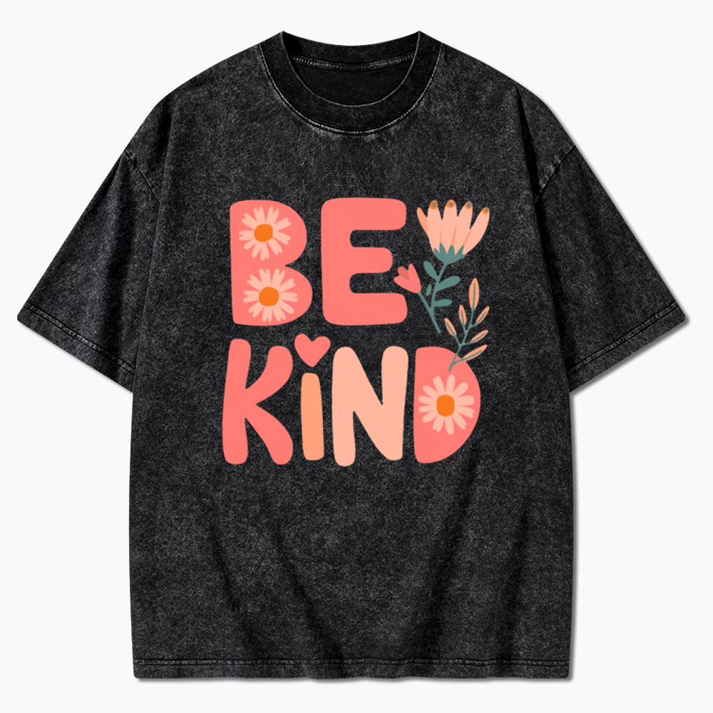 Pinky Be Kind Inspirational Washed T-Shirt