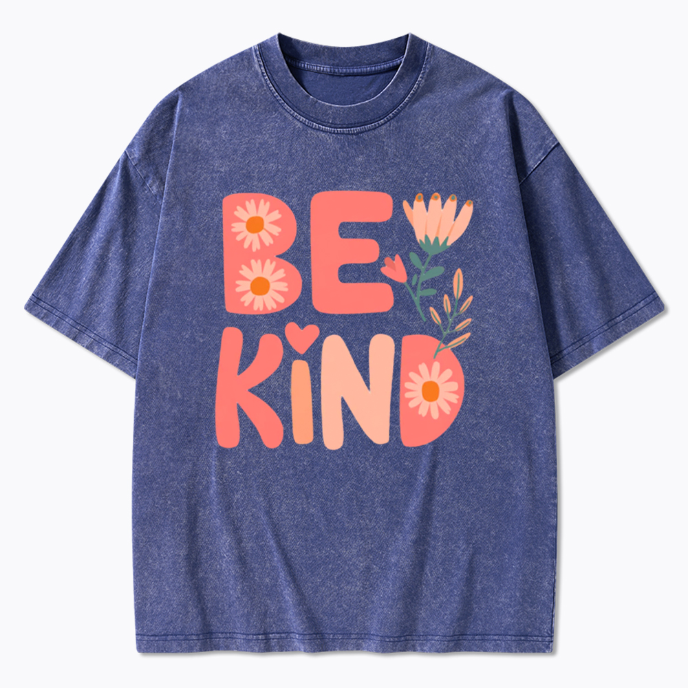 Pinky Be Kind Inspirational Washed T-Shirt