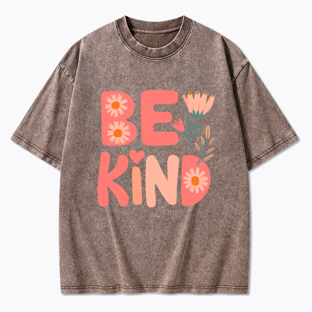 Pinky Be Kind Inspirational Washed T-Shirt